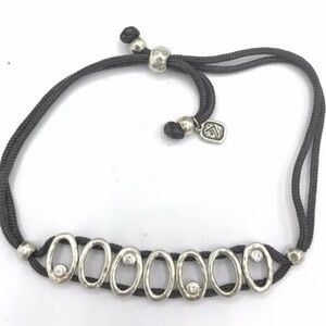 Silpada.925  Silver & CZ Z adjustable Bracelet